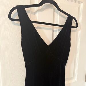 Lauren by Ralph Lauren Black V-neck Evening Dress